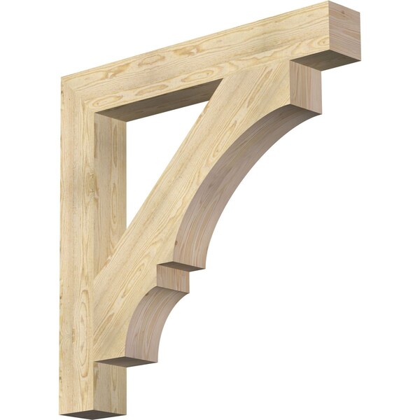 Ekena Millwork Balboa Block Rough Sawn Bracket, Douglas Fir, 6"W x 44"D x 44"H BKT06X44X44BOA05RDF - main